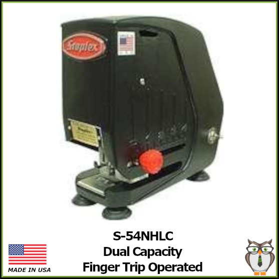 Staplex® S-54NHLC Finger Trip Operated Dual Capacity Automatic Electric Stapler (S-54NHLC)