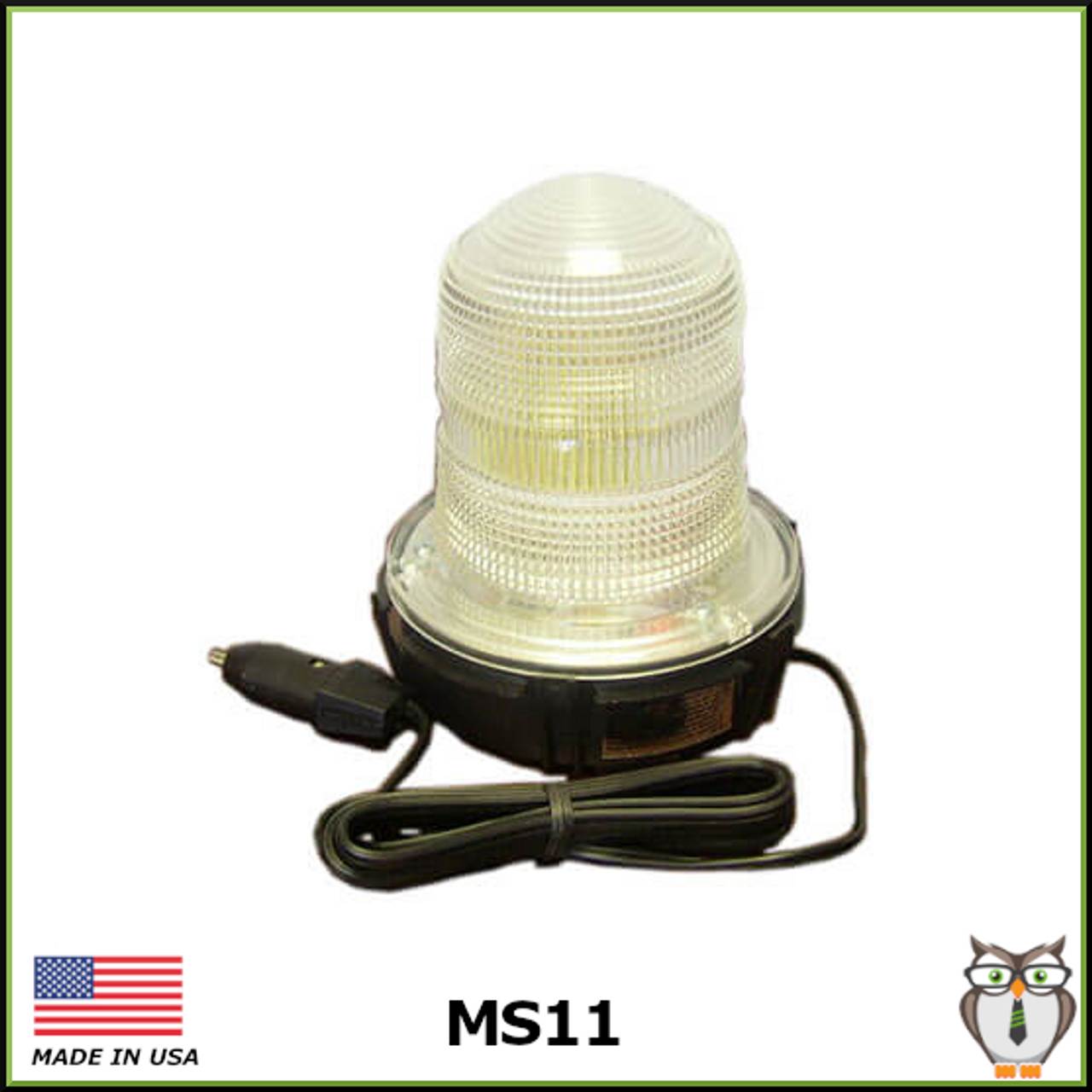 MS11 DC Strobe Warning Light - Clear