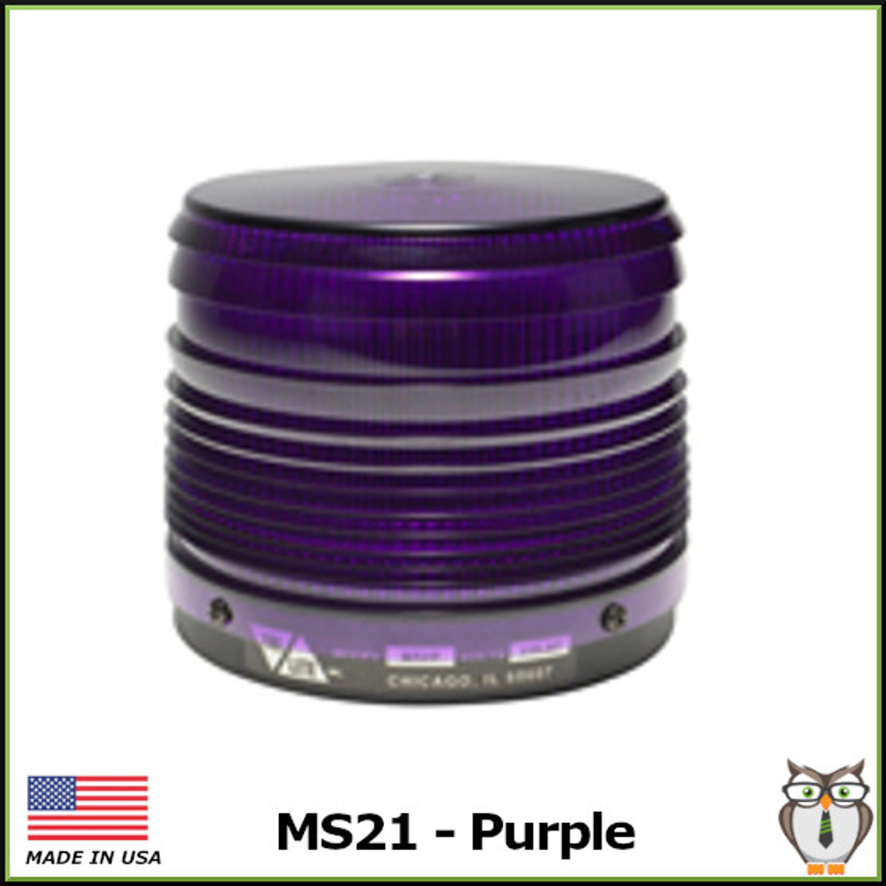 MS21 DC Strobe Warning Light - Purple
