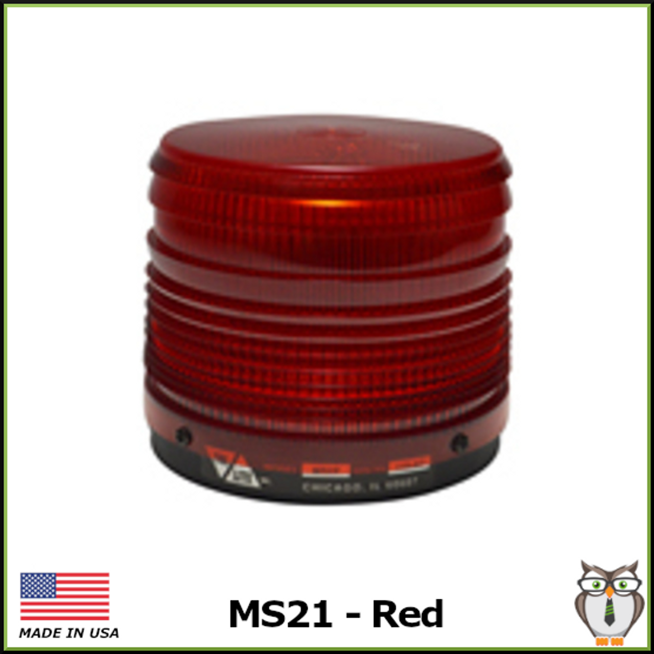 MS21 DC Strobe Warning Light - Red