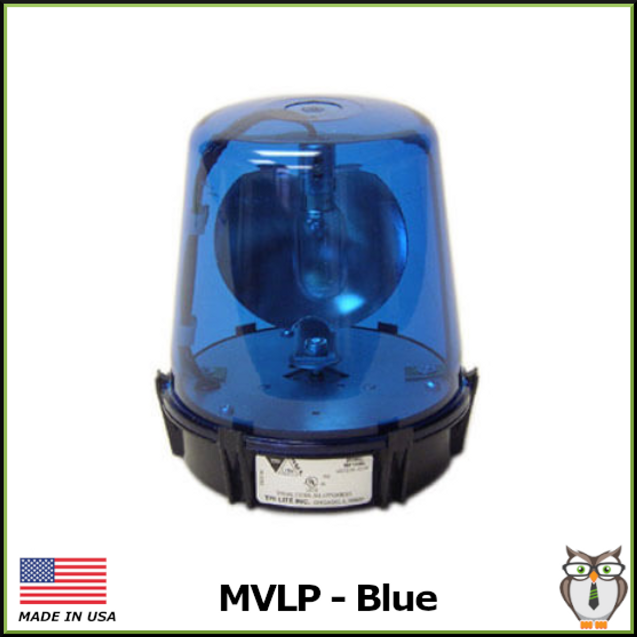 MVLP AC/DC Rotating Beacon Light - Blue