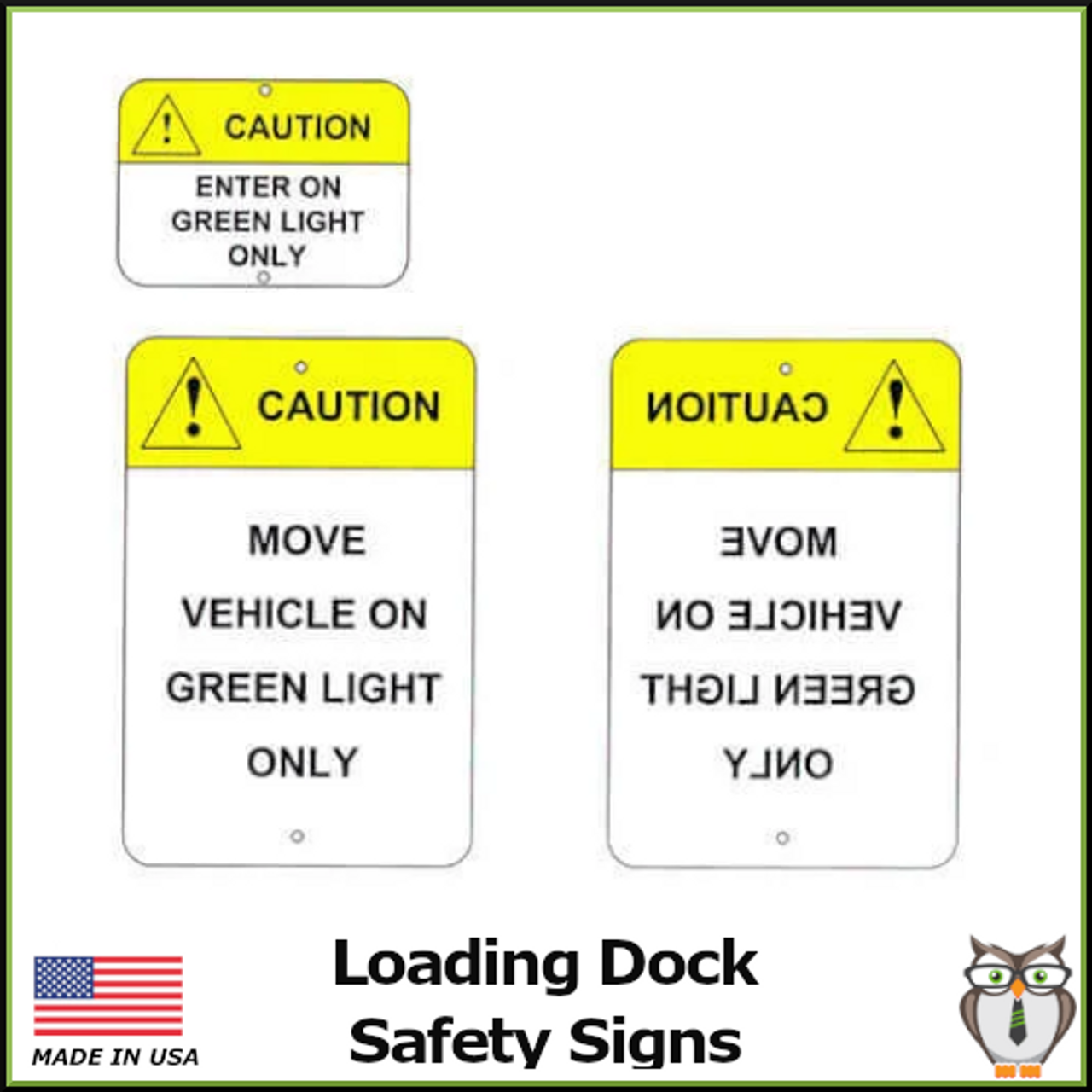 Loading Dock Safety Sign - 3 pack