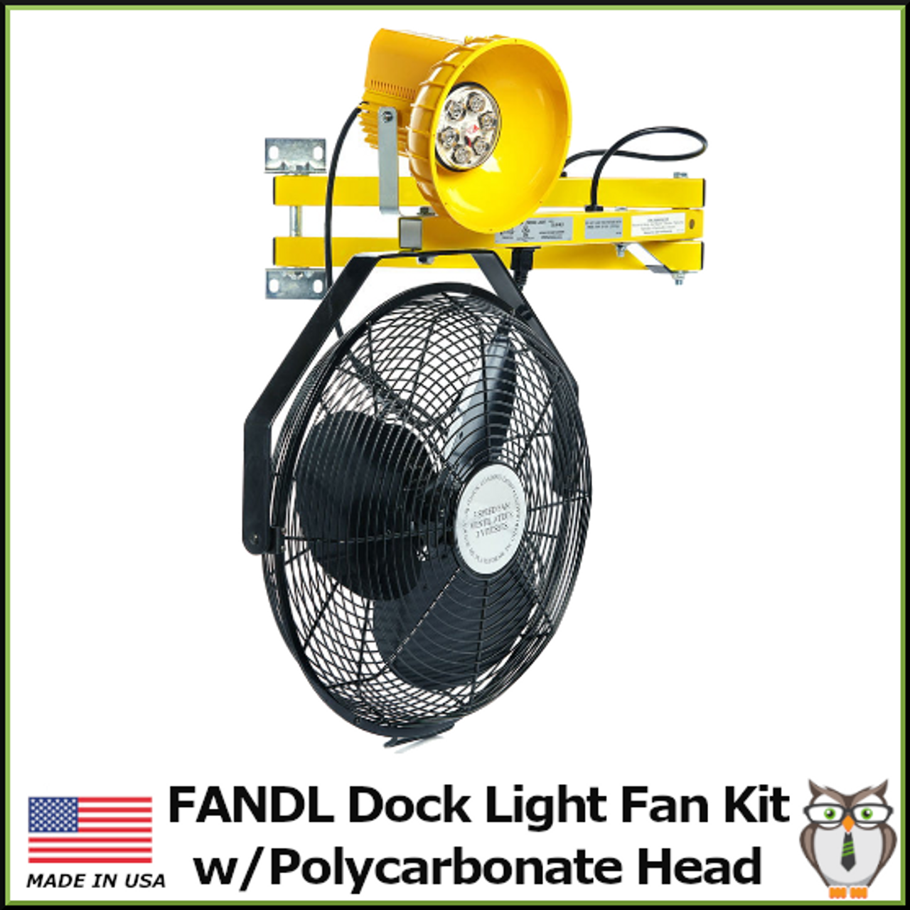 FANDL Dock Light Fan Kit with Polycarbonate Lamp Head