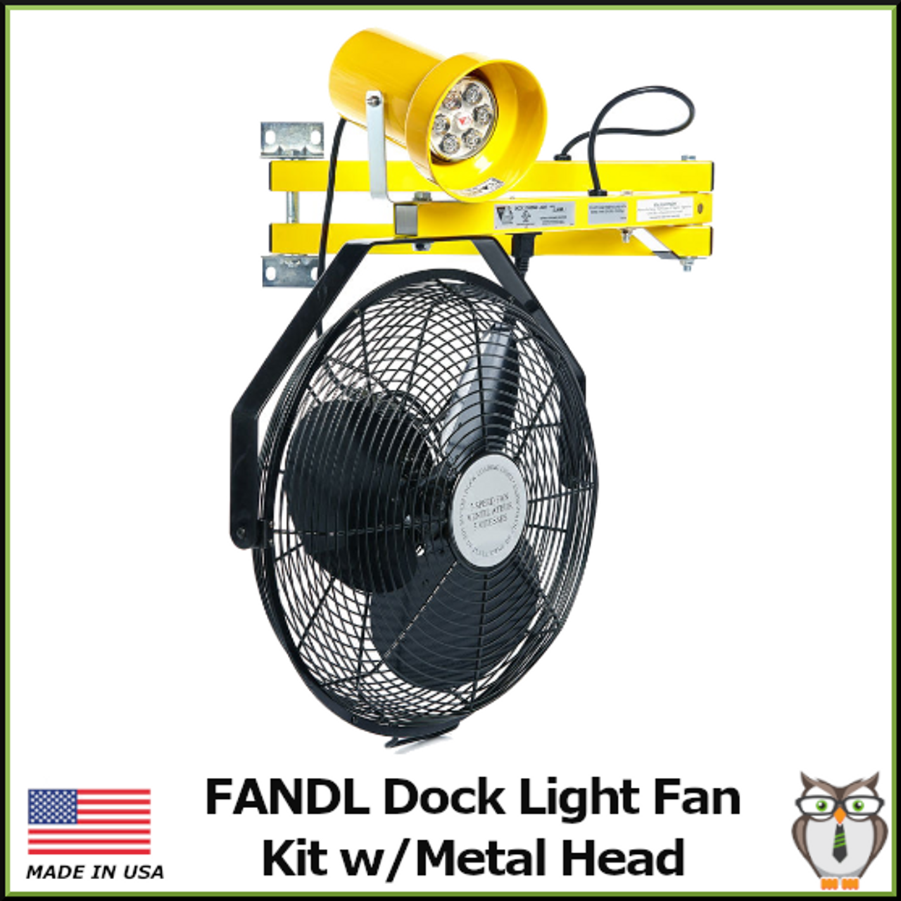 FANDL Dock Light Fan Kit with Metal Lamp Head