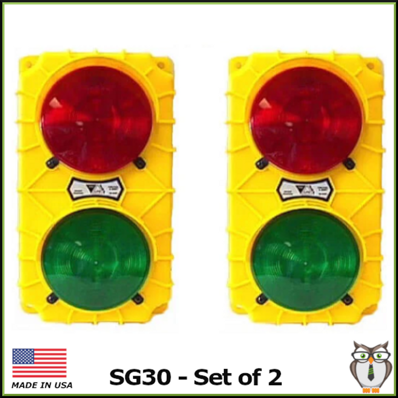 Stop and Go Loading Dock Safety Light Set SG30 - Yellow Housing