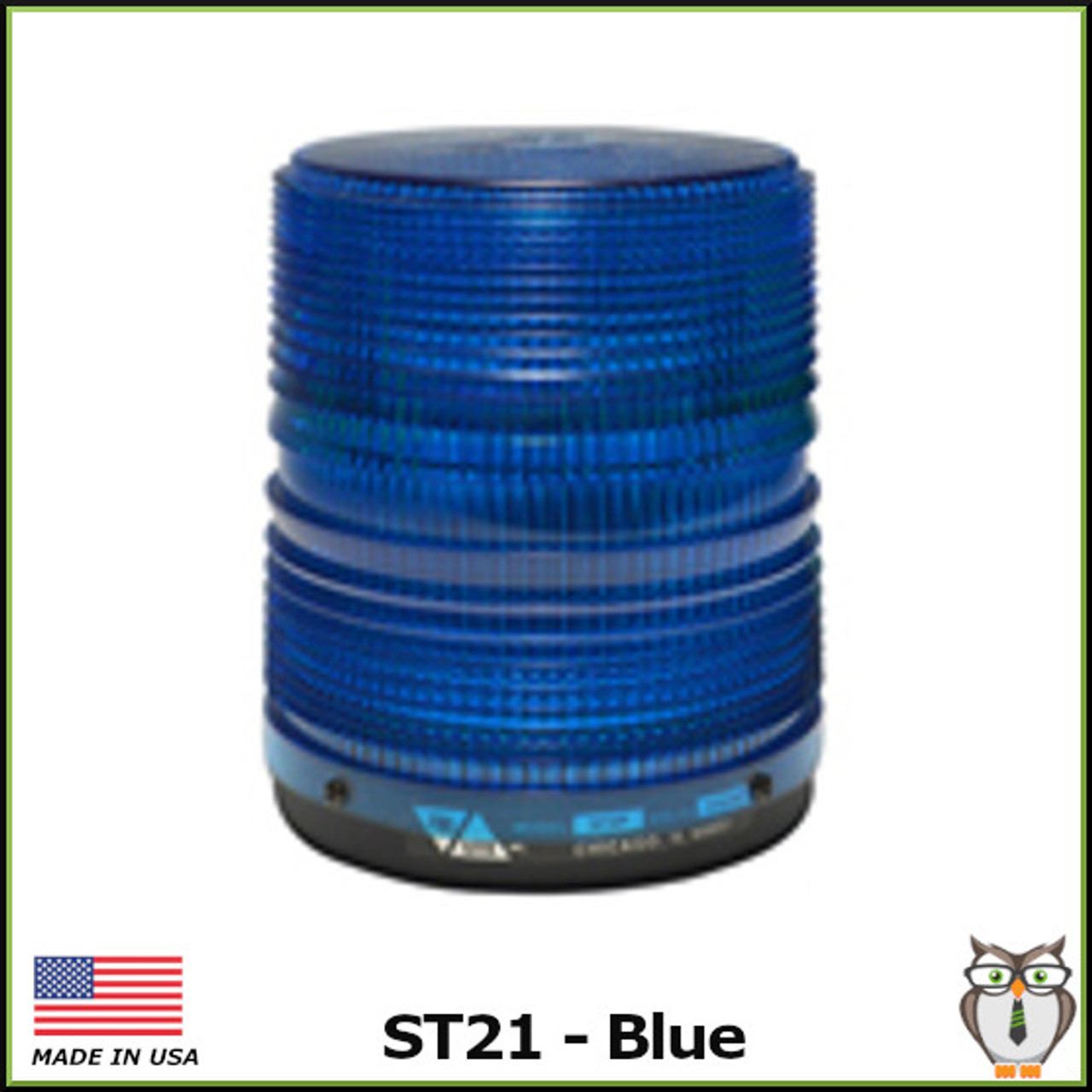 ST21 DC Strobe Warning Light - Blue