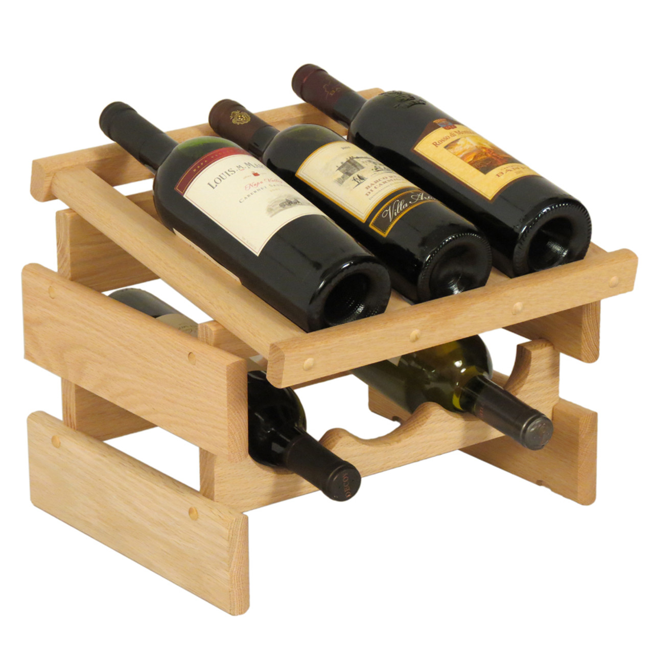 6 Bottle Dakota Wine Rack with Display Top