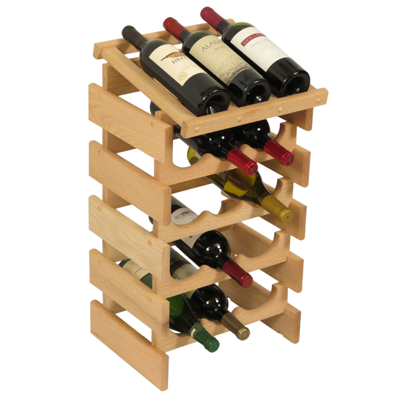 15 Bottle Dakota Wine Rack with Display Top