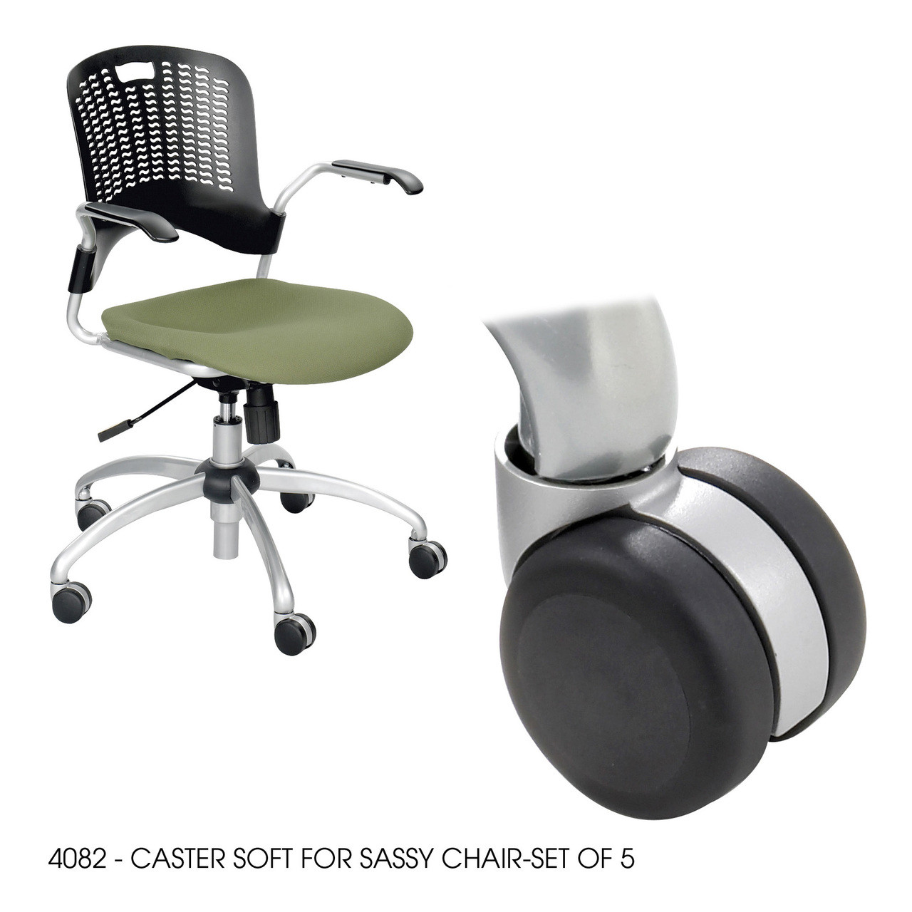 Soft Caster for Sassy Chair-Set of 5