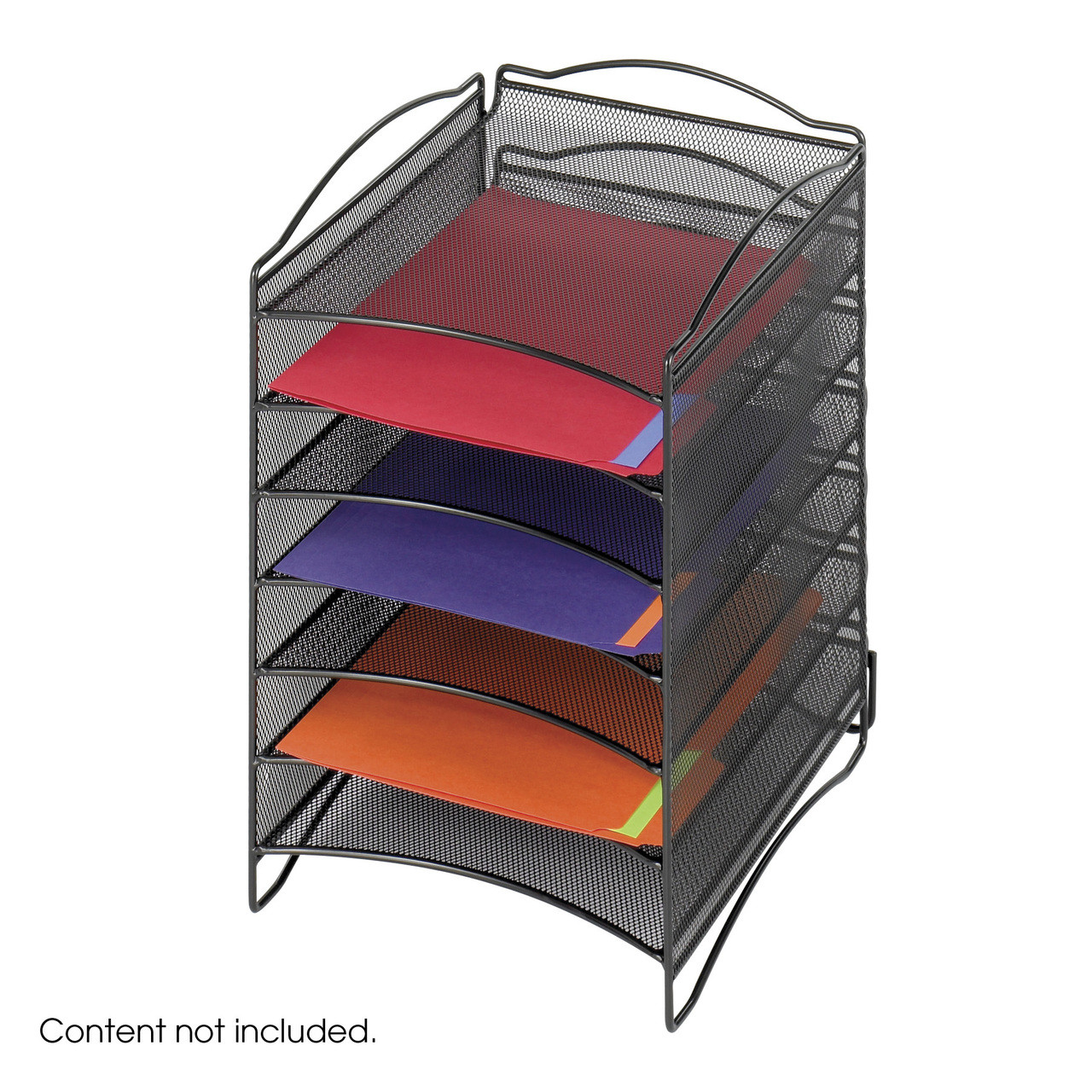 Onyx 6 Compartment Mesh Literature Organizer