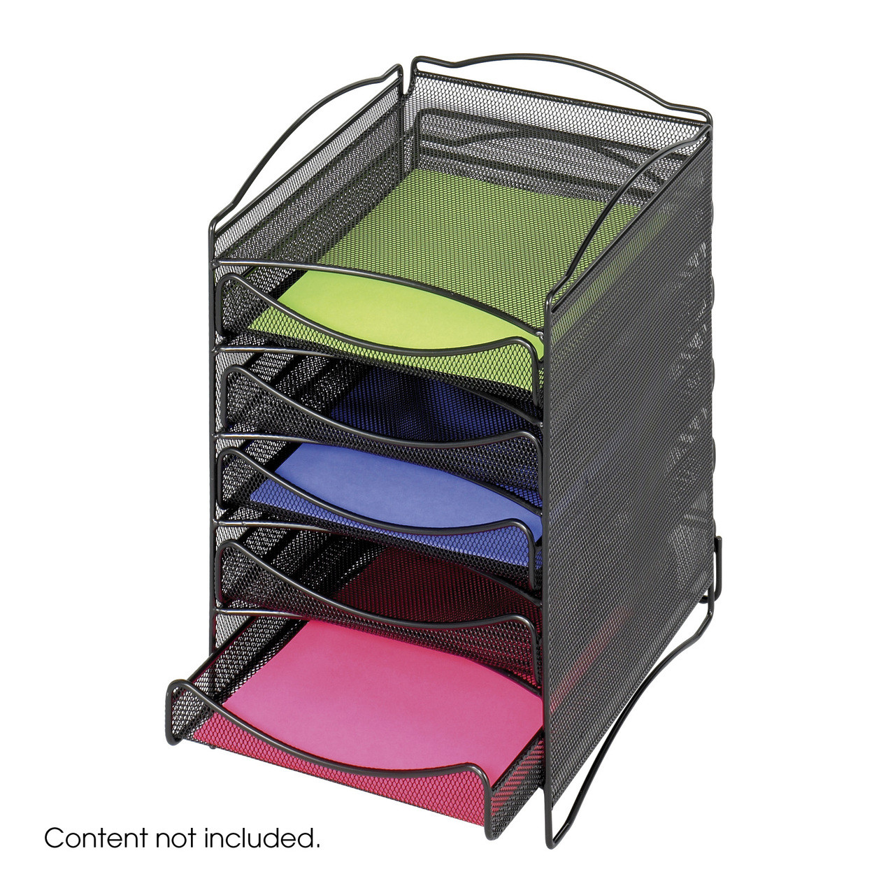 Onyx 5 Drawer Mesh Literature Organizer