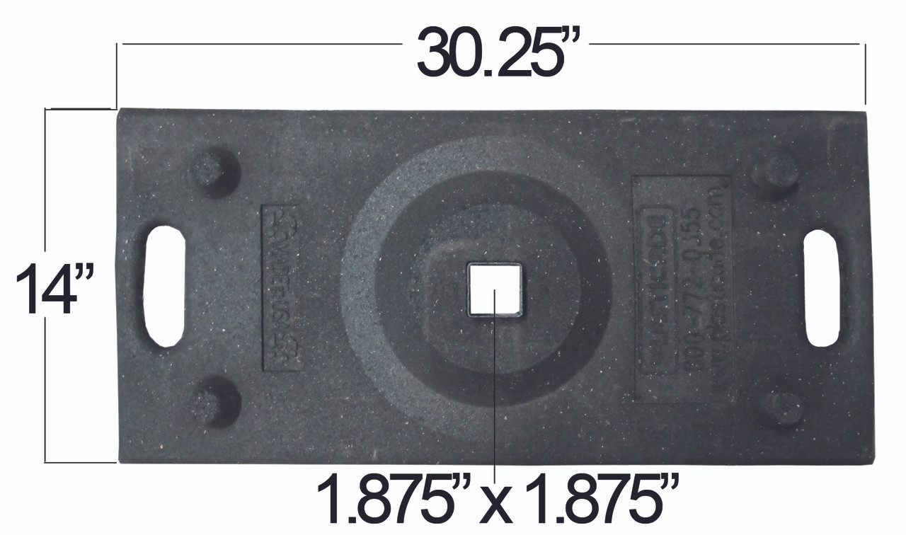 TYPE III BARRICADE POSTS & BASES - Hardware Kit for Volcano Rubber Base