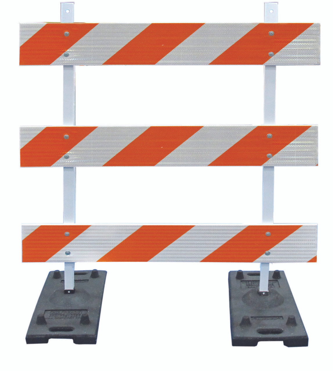 POWER POST&trade; TYPE III BARRICADE KITS - 4' Boards with EG Sheeting BOTH SIDES OF BOARDS