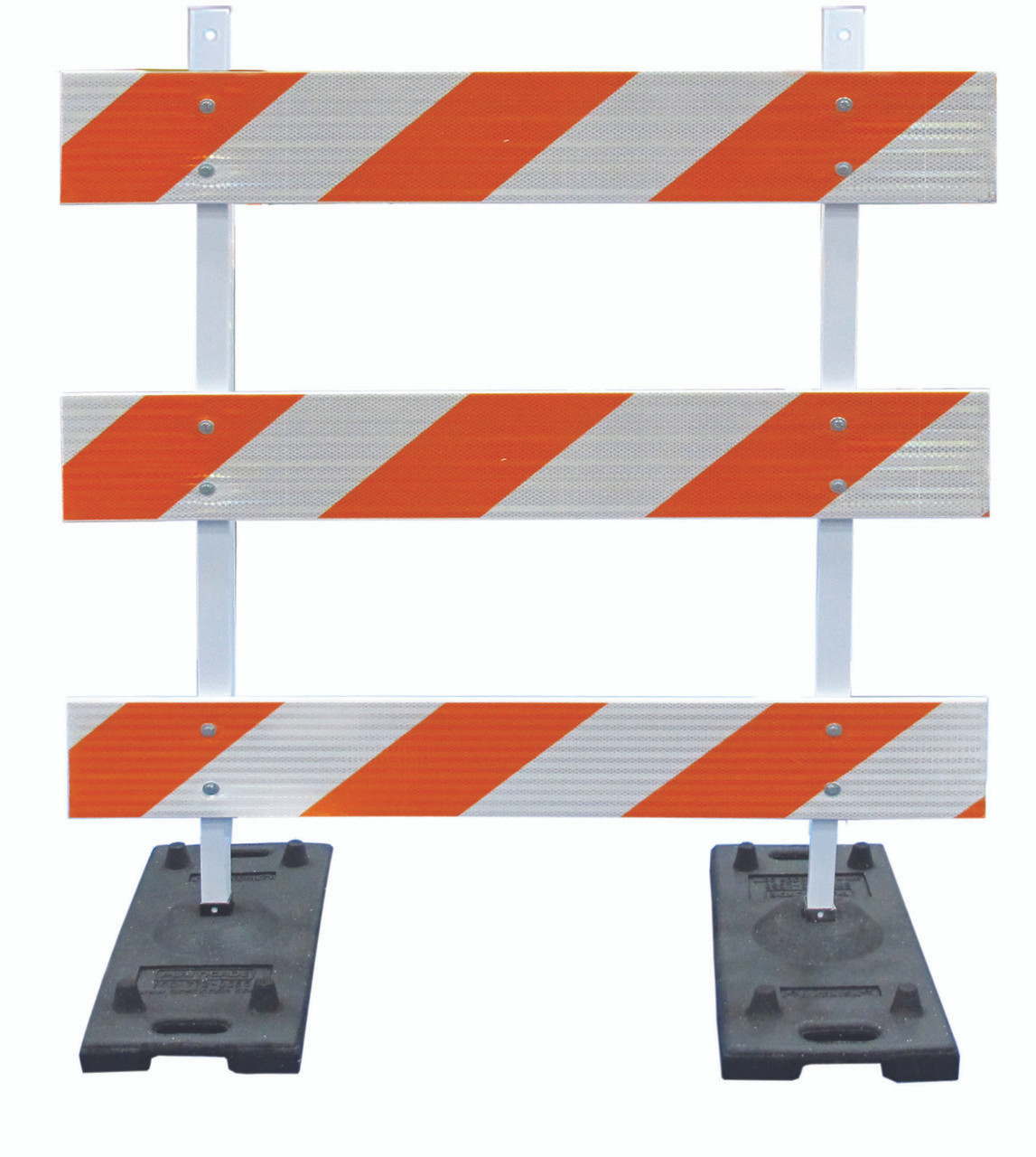 POWER POST&trade; TYPE III BARRICADE KITS - 4' Boards with HIP Sheeting BOTH SIDES OF BOARDS