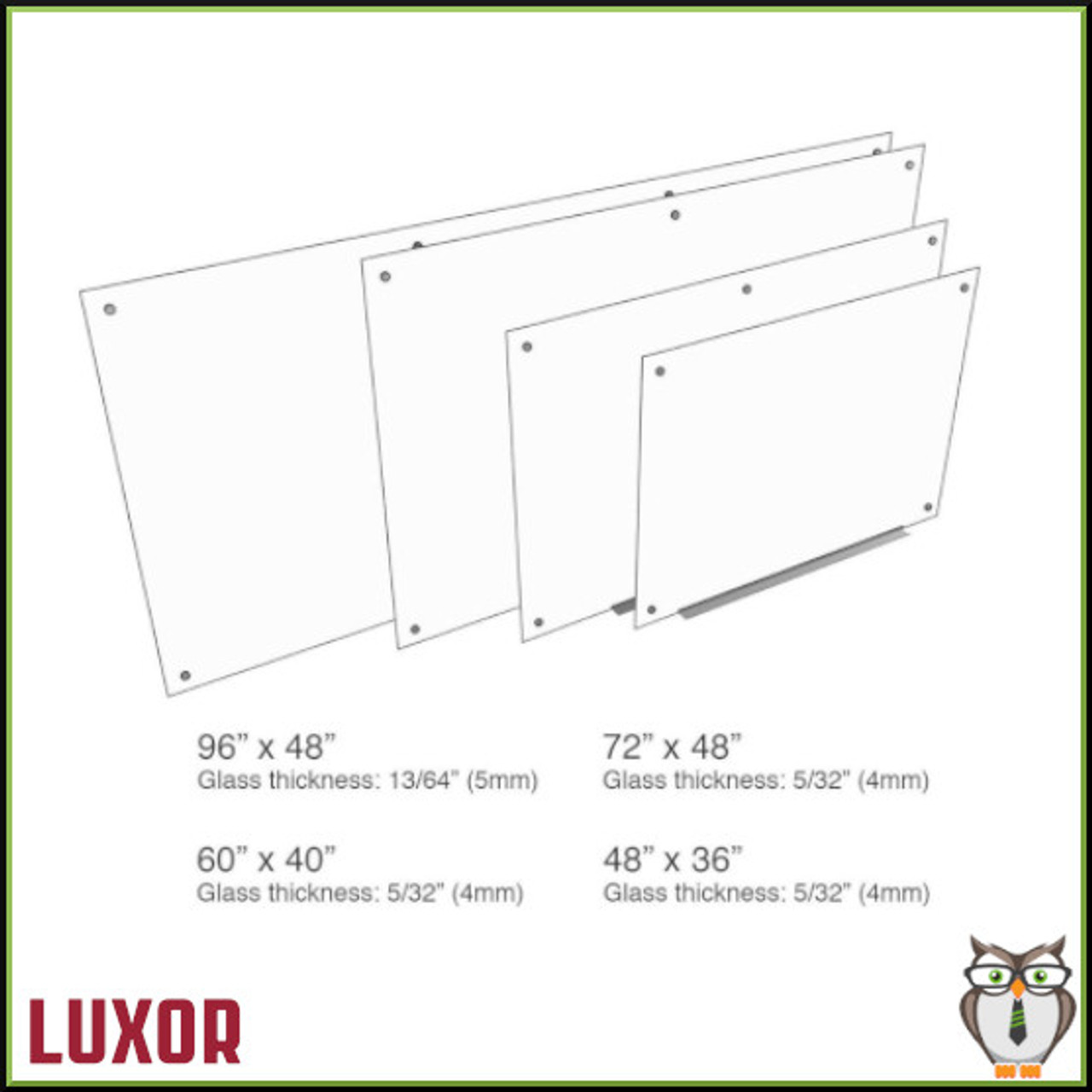 Luxor Wall-Mounted Glass Board Series