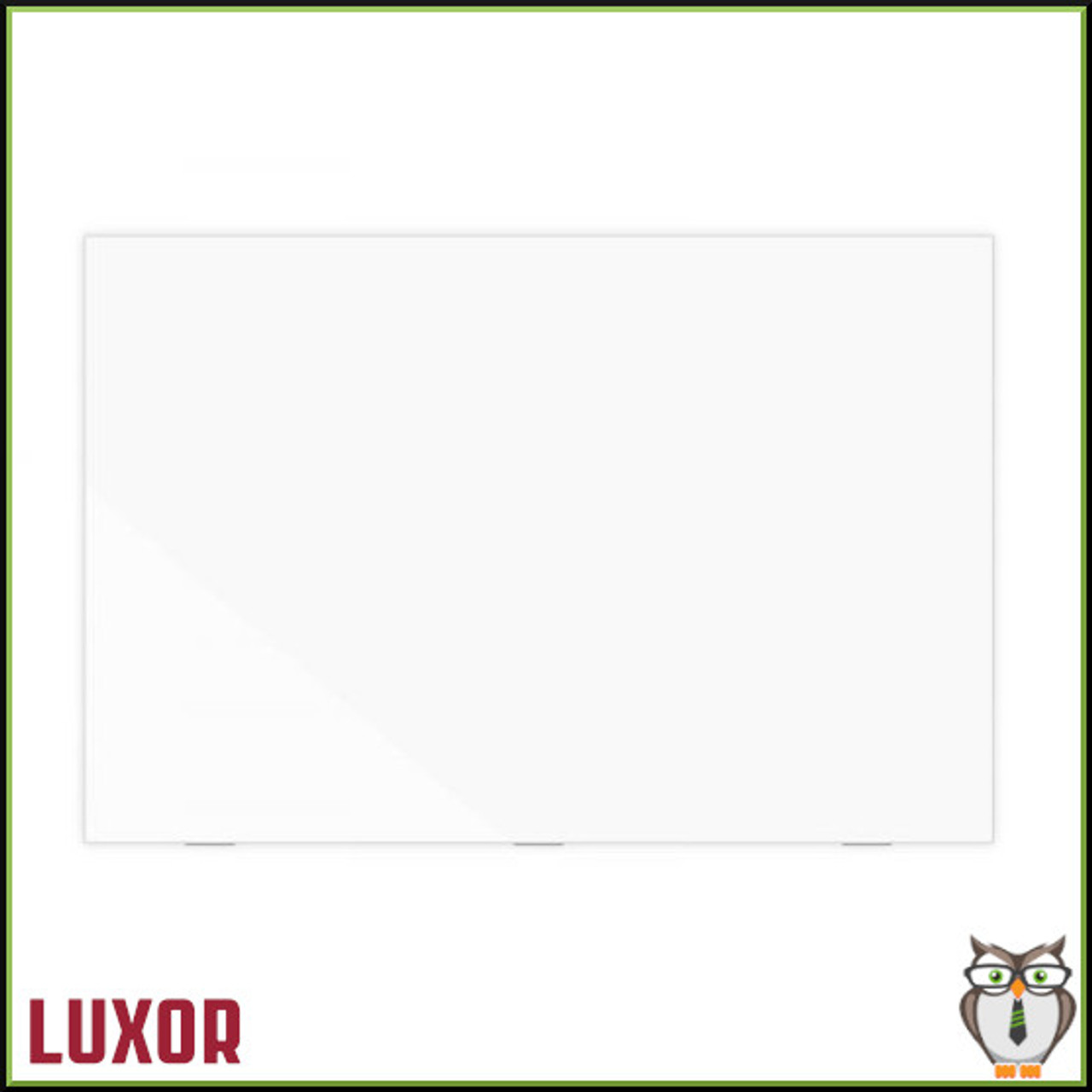 72"W x 48"H Wall-Mounted Magnetic Glass Board (WGB7248M) - Front