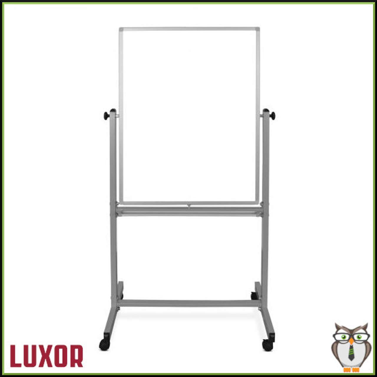 Luxor 30"W x 40"H Double-Sided Magnetic Whiteboard (MB3040WW) - Front