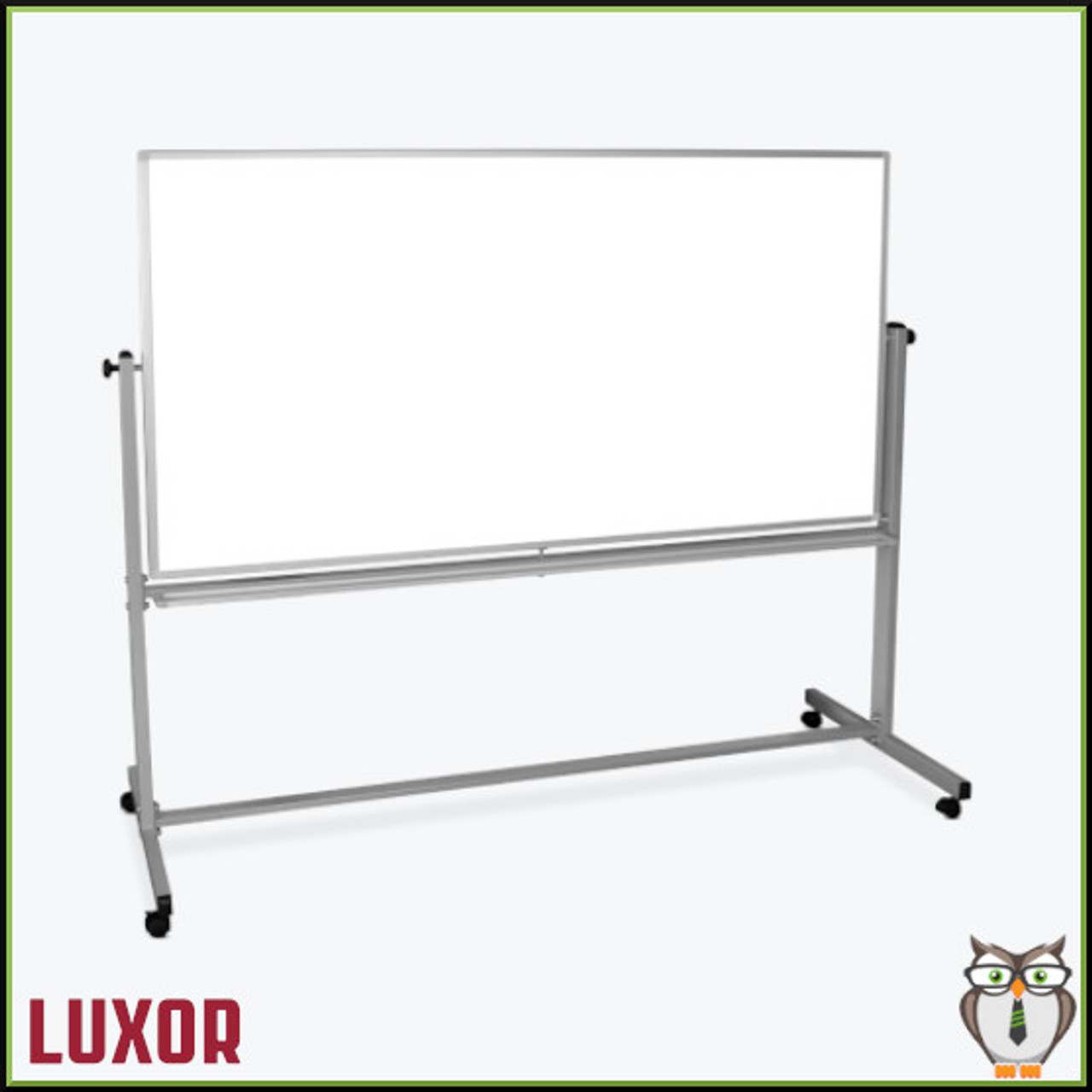 72"W x 40"H Double-Sided Magnetic Whiteboard (MB7240WW) - Front Angle