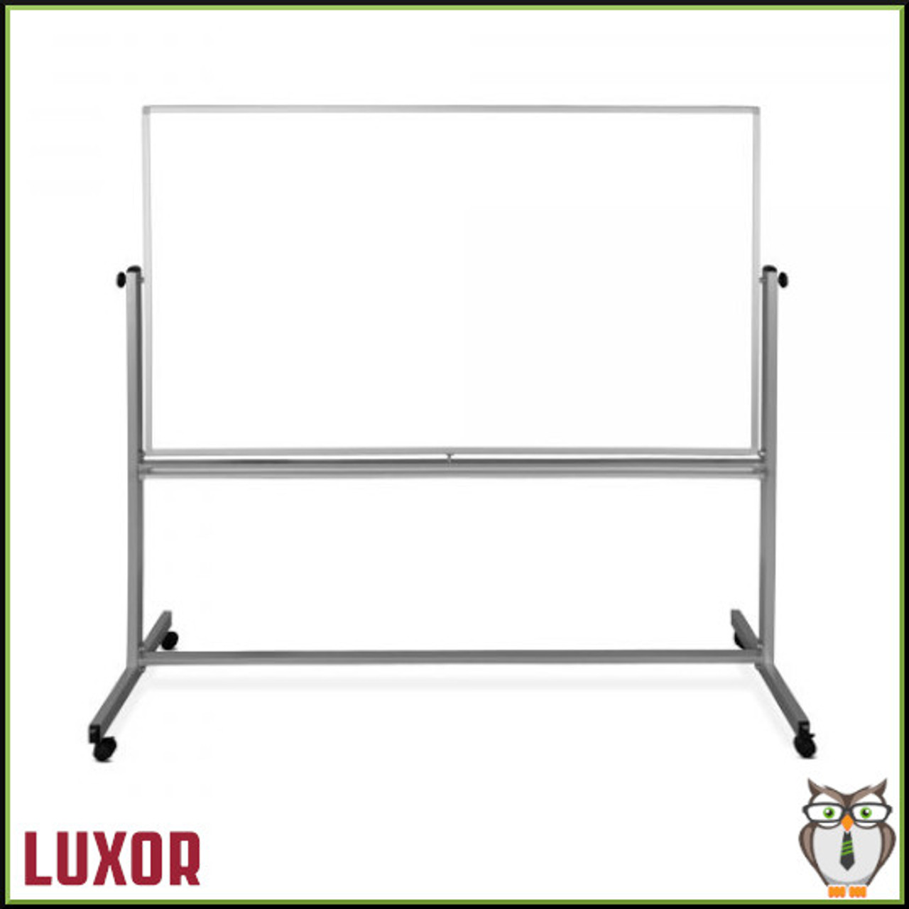 Luxor 72"W x 48"H Double-Sided Magnetic Whiteboard (MB7248WW) - Front