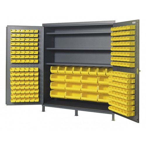Valley Craft Extra Wide Storage Cabinet 72"W X 24"D X 84"H - includes 3 Shelves & 212 Bins(CALL FOR BEST PRICING)