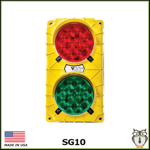 Stop and Go Loading Dock Safety Light SG10 - Yellow Housing - Front Stop and Go Loading Dock Safety Light SG10 - Yellow Housing - Front