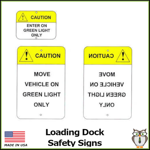 Loading Dock Safety Sign - 3 pack Loading Dock Safety Sign - 3 pack