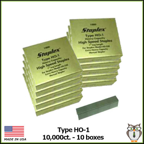 Staplex® 1" High Speed Staples (10,000 ct. - 10 boxes) (HO-1) Staplex® 1" High Speed Staples (10,000 ct. - 10 boxes) (HO-1)