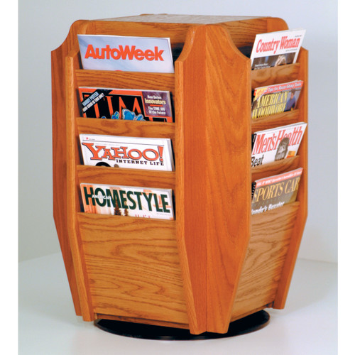 Cascade Spinning Countertop Display w/16 Magazine Pockets