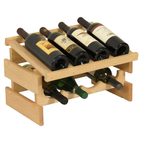 8 Bottle Dakota Wine Rack with Display Top