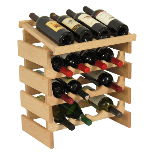 16 Bottle Dakota Wine Rack with Display Top