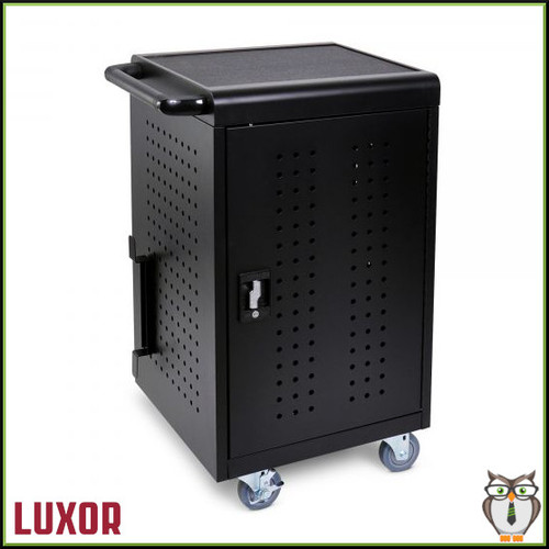 Luxor 30-Tablet / Chromebook Charging Cart (LLTM30-B) - Front Angle Luxor 30-Tablet / Chromebook Charging Cart (LLTM30-B) - Front Angle