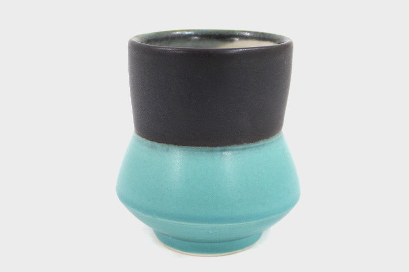 Teal Yunomi Split Cup