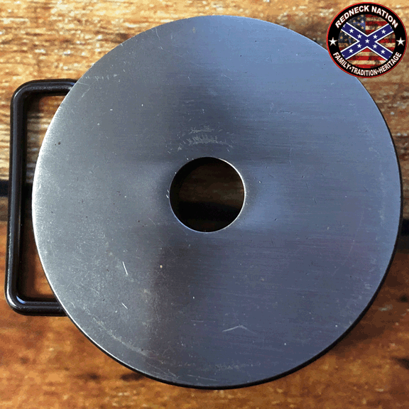 Snuff Buckle© Dip can Lid Belt Buckle