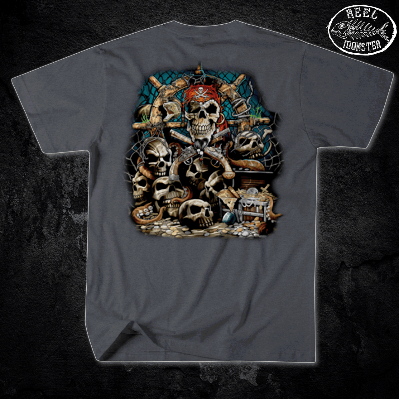 The Pirates Treasure Reel Monster© Shirt RMPTSS-2000 - Redneck Nation