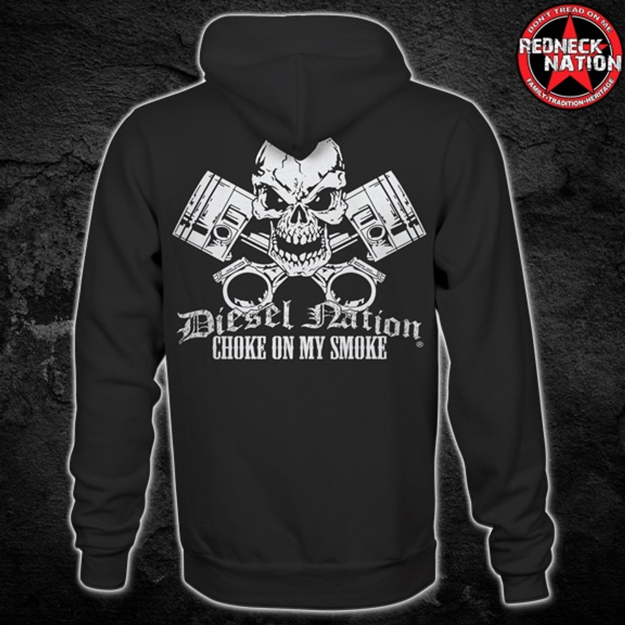 Diesel Nation Skull Hoodie DNH 1 Redneck Nation