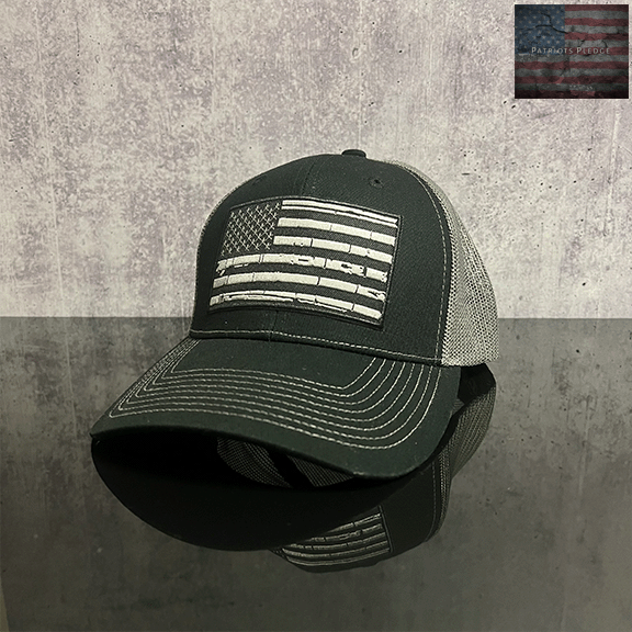 Patriots Pledge Black/Charcoal Snapback 