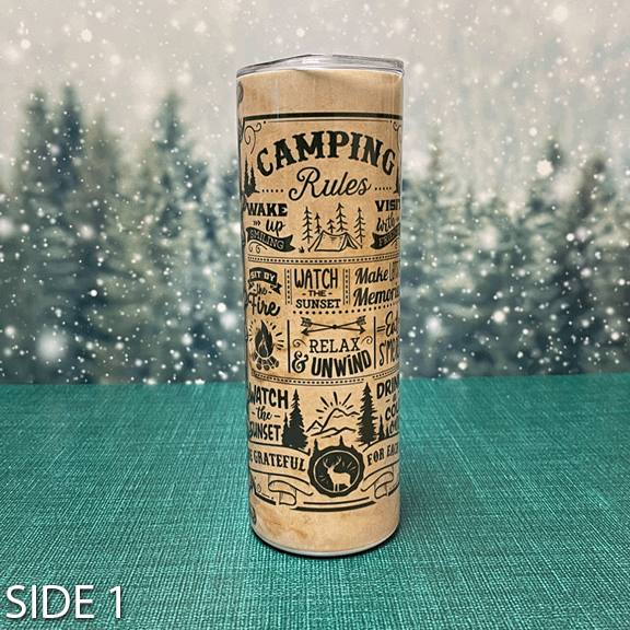 Redneck Nation Camping Rules Tumbler