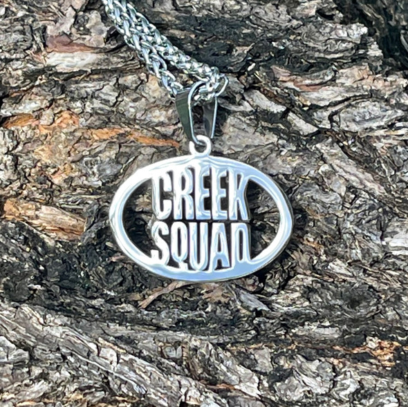 Creek Squad Stainless Steel Charm and Necklace