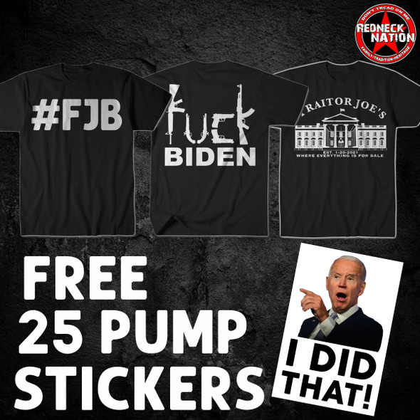#FJB + F Biden Guns + Traitor Joes and Free Gas Pump Stickers