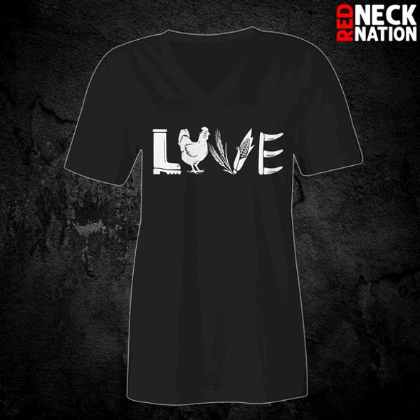 Redneck Nation© Chicken Love Ladies Shirt