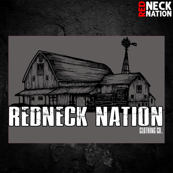 Redneck Nation Old Barn Sticker
