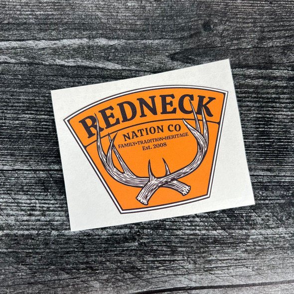 Redneck Nation© Hunting Series Antlers Sticker