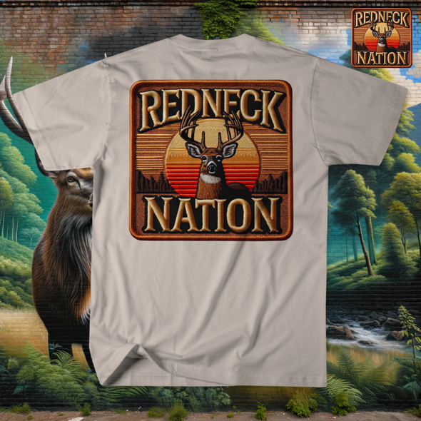 Southern Stitch Buck Sunset T- Shirt