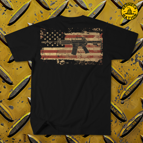 Flag AR Rifle Tee Shirt