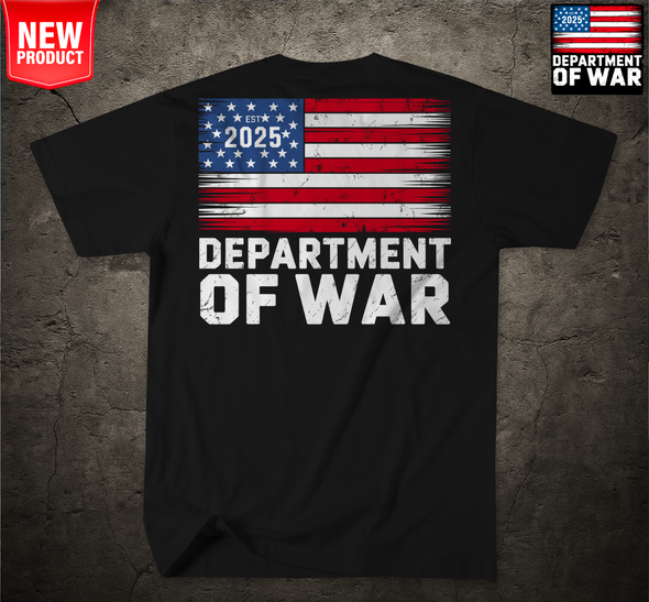 2025 Flag Department of War T- Shirt