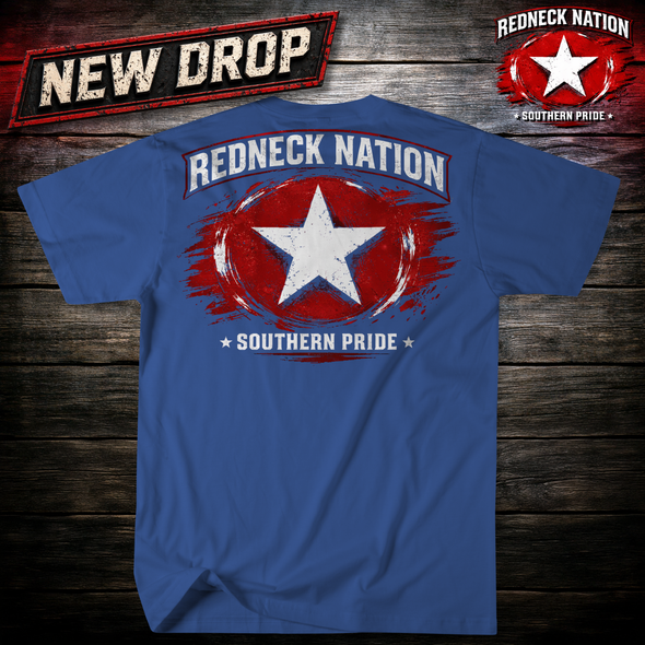 Redneck Nation Red Rebel Uprising T- Shirt