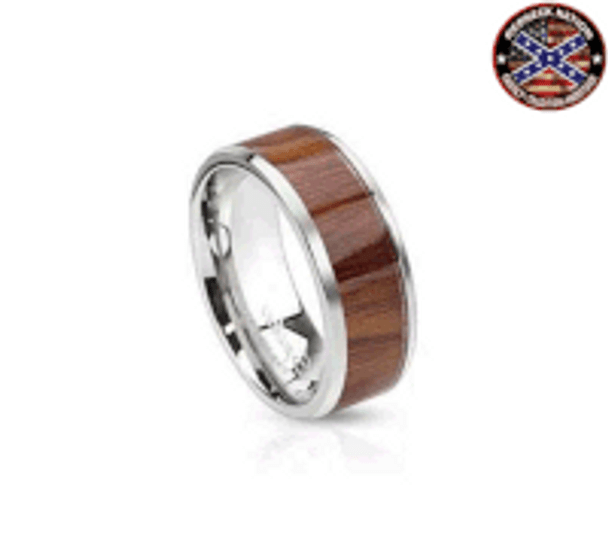 Redneck Nation© Woman's Wood Inlay Ring MMR-9
