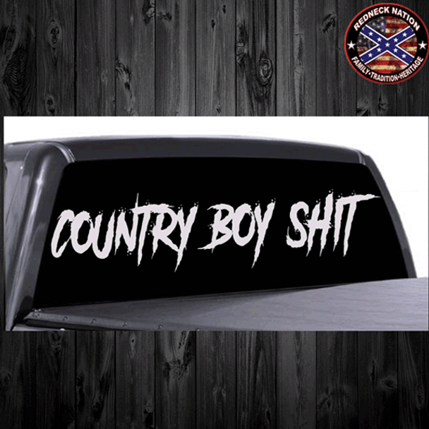 Country Boy Shit Rear Window RNRW-4