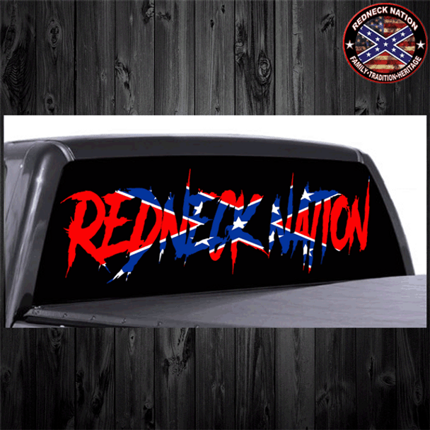 Redneck Nation© Confederate Rear Window RNRW-6