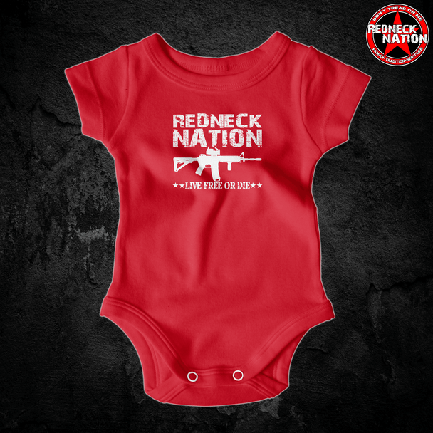 Redneck Nation@ Live Free Onesie